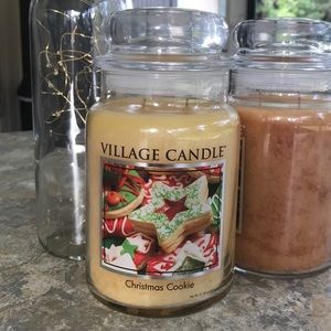 Village Candle Christmas Cookie Lg 26-oz. Jar, New